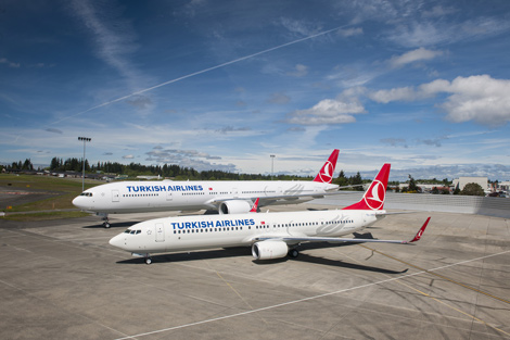 Turkish Airlines Boeing aircraft