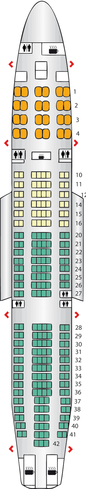 airbus a330 seating plan. Airbus A330-200