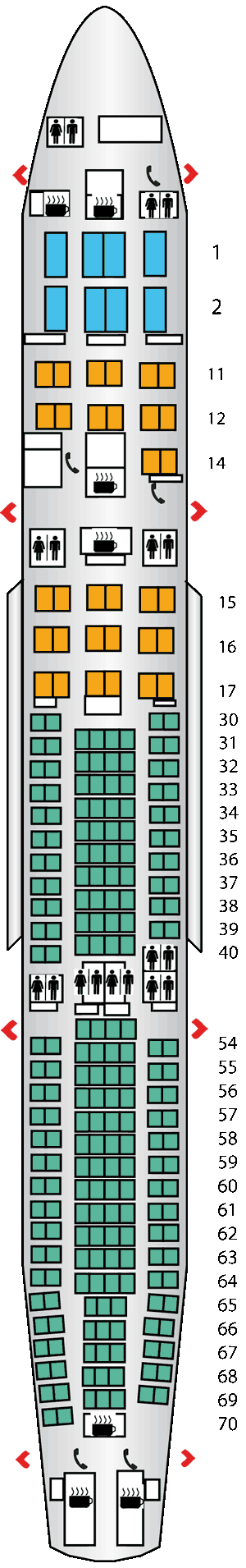 airbus seating plan. airbus a330 300 seat plan