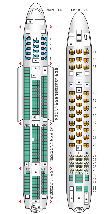 Qantas Airlines Seating Chart