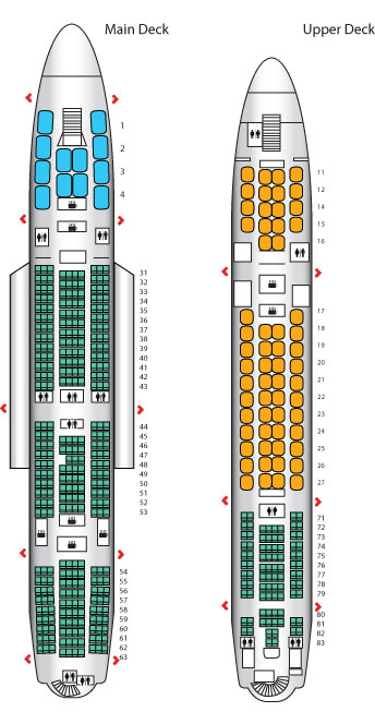 airbus 380 seating plan