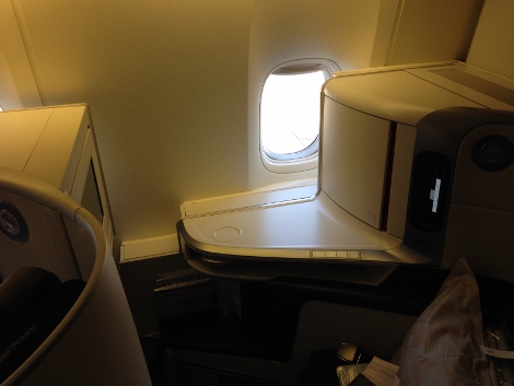 Air France new fully-flat business class seat row 7 window