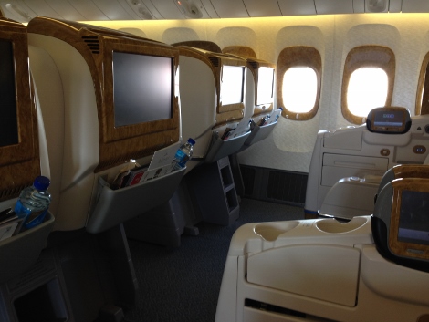 Emirates B777-300ER business class seat 2