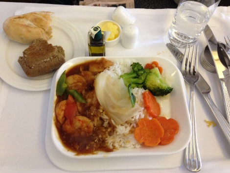Emirates business class food 2