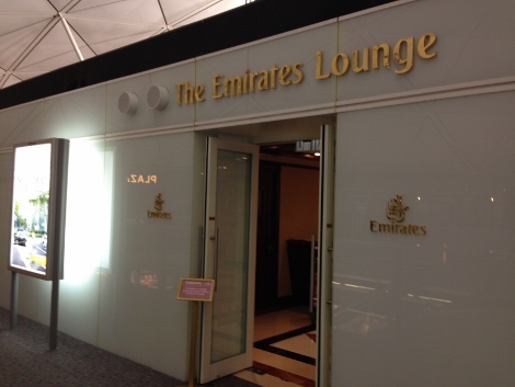 Emirates Hong Kong Airport business class lounge