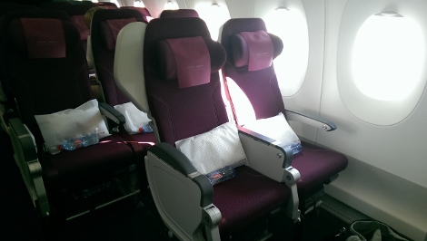 Qatar Airways A350XWB economy class
