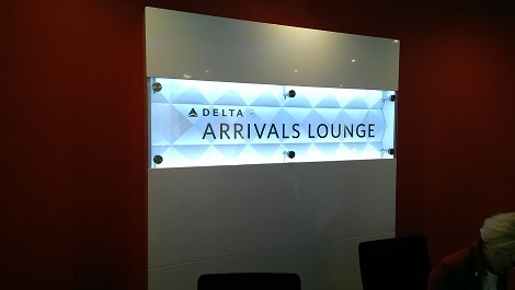 Delta arrivals lounge London Heathrow